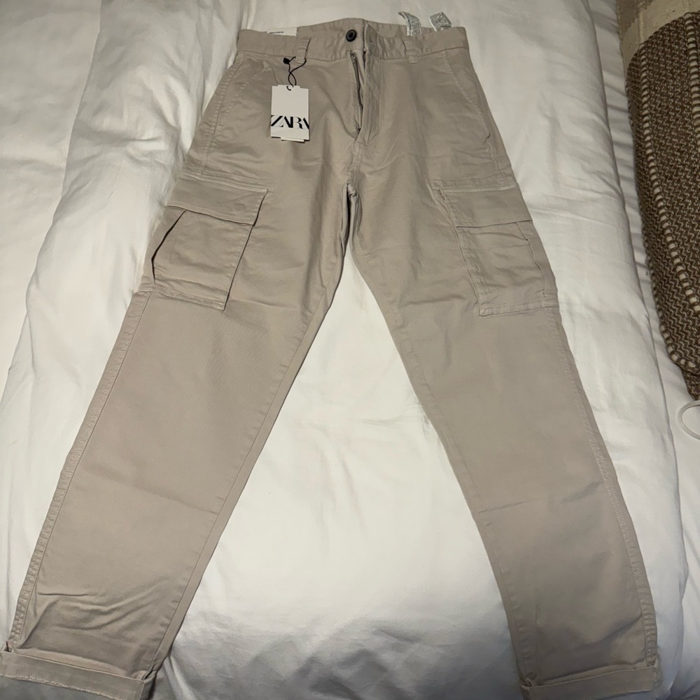 Zara Cargo Stretch Pants (NEVER WORN)